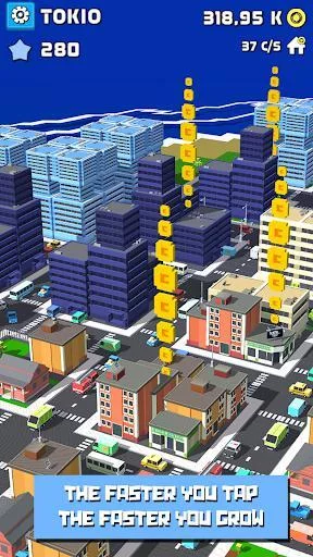 Изображение игры: Tap City: Building clicker