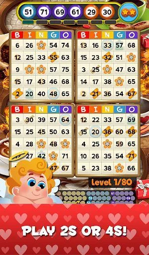 Изображение игры: Cupid Bingo: Valentines Day Love Story