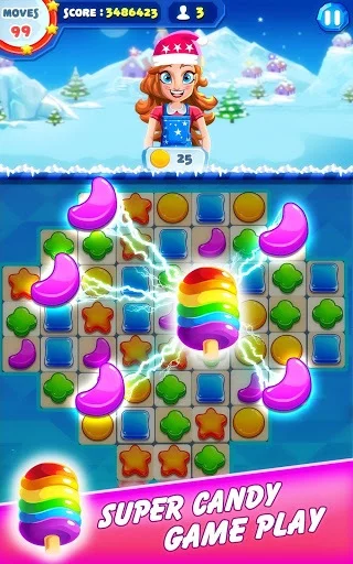 Изображение игры: Christmas Bash - Santa Claus Match 3 Puzzle