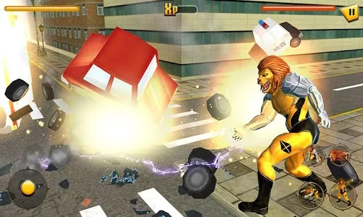 Изображение игры: Scary Lion City Attack
