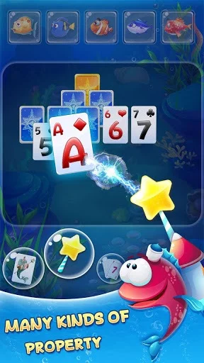 Изображение игры: Solitaire TriPeaks - Fish Rescue