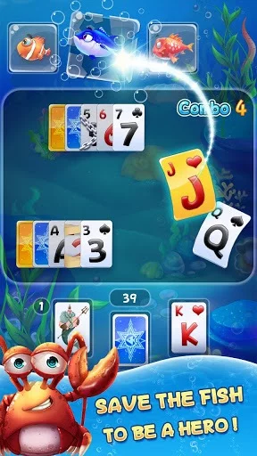 Изображение игры: Solitaire TriPeaks - Fish Rescue