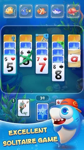 Изображение игры: Solitaire TriPeaks - Fish Rescue