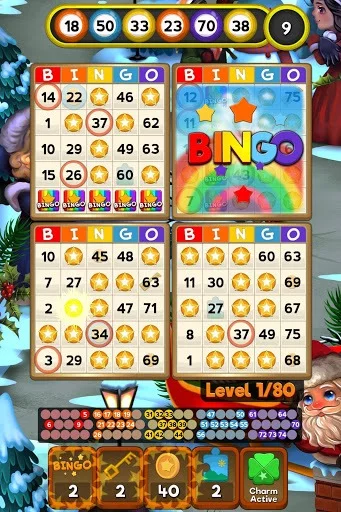 Изображение игры: Bingo Xmas Holiday: Santa & Friends