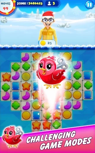 Изображение игры: Christmas Bash - Santa Claus Match 3 Puzzle