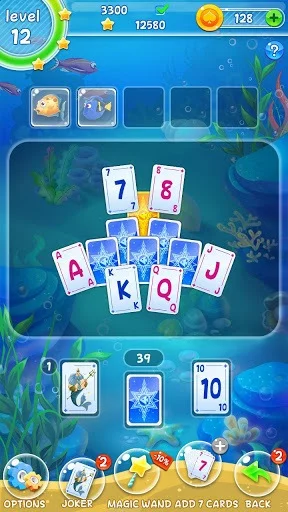 Изображение игры: Solitaire TriPeaks - Fish Rescue