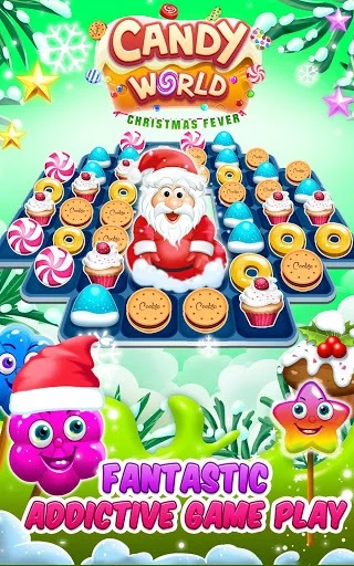 Изображение игры: Candy World - Match 3 Cookie Crush Fever