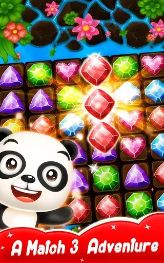 Изображение игры: Panda Gems - Jewels Game Match 3 Puzzle