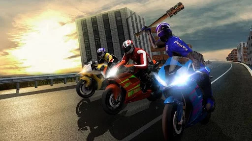 Изображение игры: Bike Attack Race: Highway Tricky Stunt Rider