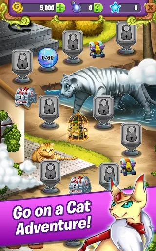 Изображение игры: Hidden Mahjong Cat Tails: Free Kitten Game