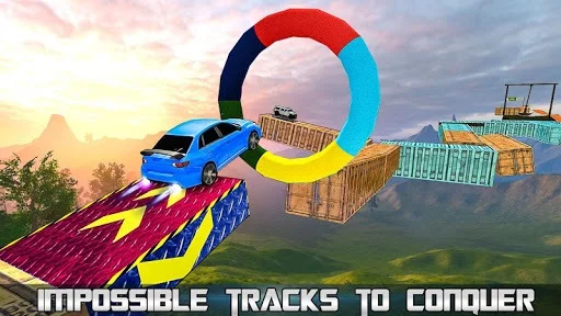 Изображение игры: Extreme Impossible Tracks Stunt Car Racing