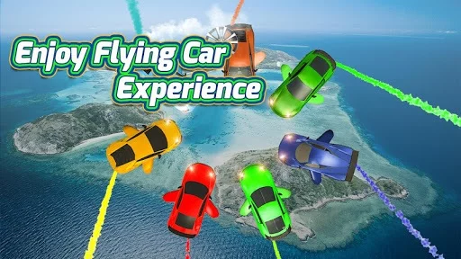 Изображение игры: Skydiving Stunt Car Racing