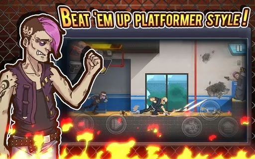 Изображение игры: Fist of Rage: 2D Battle Platformer