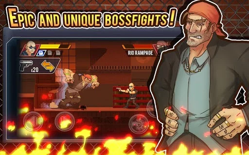 Изображение игры: Fist of Rage: 2D Battle Platformer