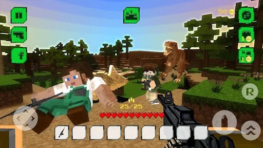 Изображение игры: The Hunt: Jurassic Craft World