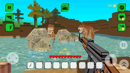 Изображение игры: The Hunt: Jurassic Craft World