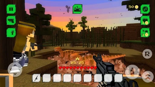 Изображение игры: The Hunt: Jurassic Craft World