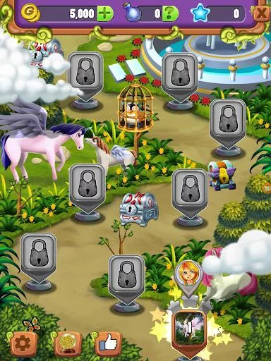 Изображение игры: Hidden Mahjong Unicorn Garden