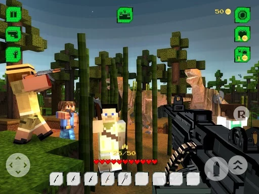 Изображение игры: The Hunt: Jurassic Craft World