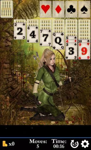 Изображение игры: Hidden Solitaire Elven Woods - Free Card Game