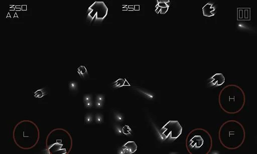 Изображение игры: Vectoids - Free Asteroids Space Shooter