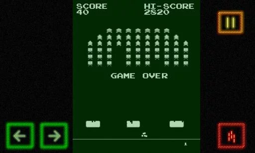 Изображение игры: Vector Invaders (Landscape Space Shooter)