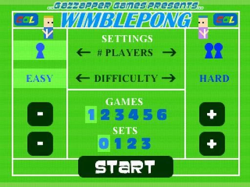 Изображение игры: WimblePong Tennis (Fun 2 Player 2D Tennis Game)