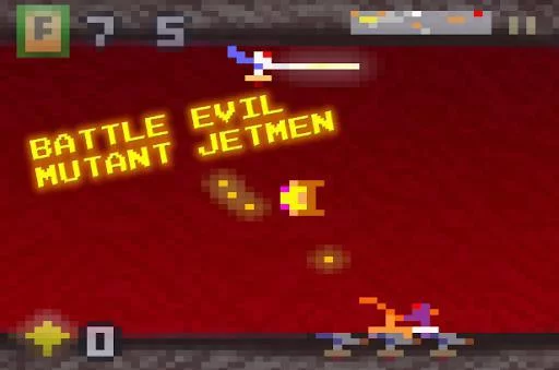 Изображение игры: Jetman Hero: Joust & Shoot