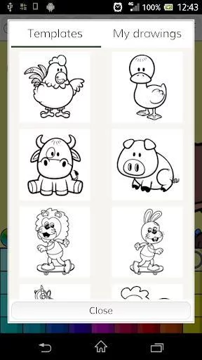 Изображение игры: Animals coloring book
