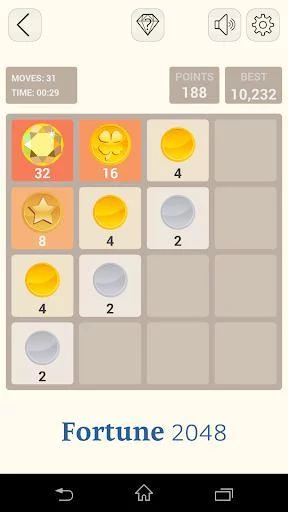 Изображение игры: Fortune 2048 - Arcade mode & Classic mode
