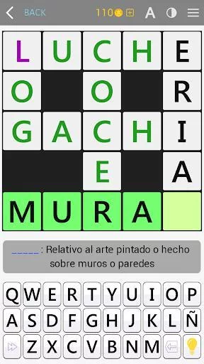 Изображение игры: Crosswords - Spanish version (Crucigramas)