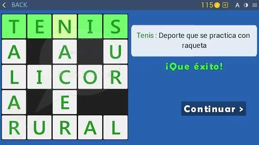 Изображение игры: Crosswords - Spanish version (Crucigramas)