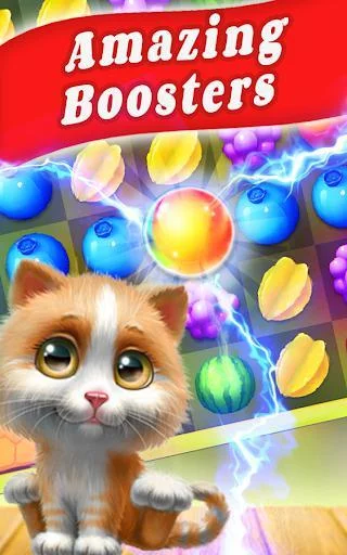 Изображение игры: Cat Match Story: Fruit City