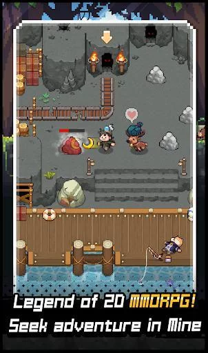 Изображение игры: Grow Stone Online: 2d pixel RPG, MMORPG game