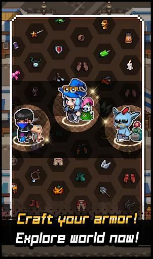 Изображение игры: Grow Stone Online: 2d pixel RPG, MMORPG game