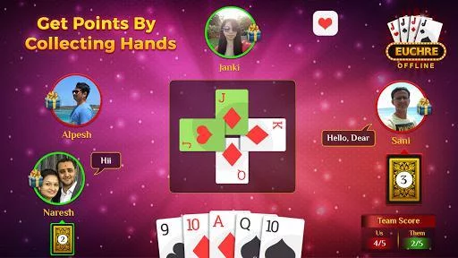 Изображение игры: Euchre - Offline
