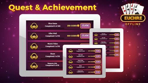 Изображение игры: Euchre - Offline