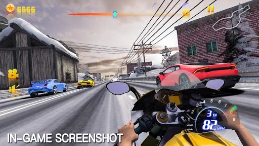Изображение игры: Moto Speed Traffic