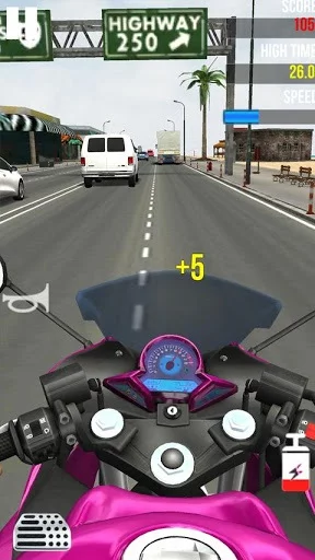 Изображение игры: Moto Speed Traffic Rider