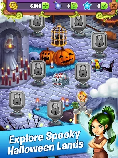 Изображение игры: Mahjong Mystery Adventure: Monster Mania