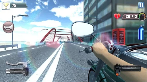 Изображение игры: Motorcycle Traffic 3D