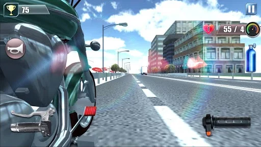 Изображение игры: Motorcycle Traffic 3D