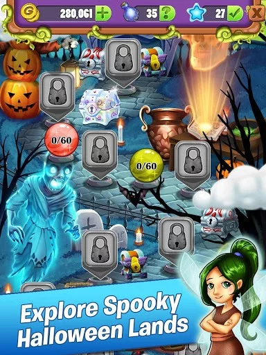 Изображение игры: Mahjong Mystery Adventure: Monster Mania
