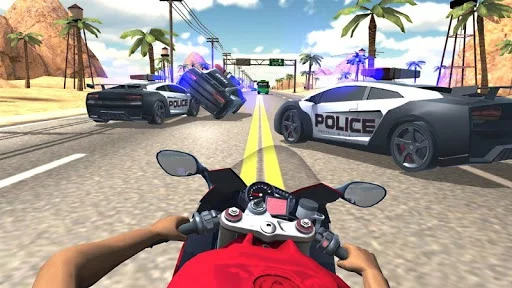 Изображение игры: Motorcycle Road Racing
