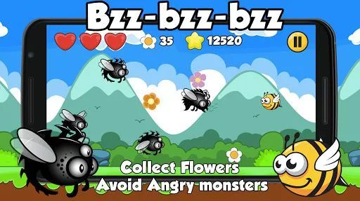 Изображение игры: Bzz-bzz-bzz Bee Racing Arcade