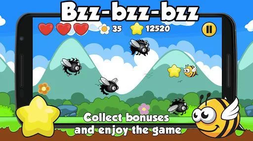 Изображение игры: Bzz-bzz-bzz Bee Racing Arcade