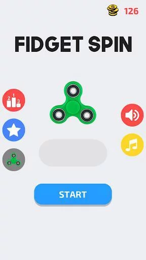 Изображение игры: Fidget Spin - Figet Toy Spinner Simulator Game