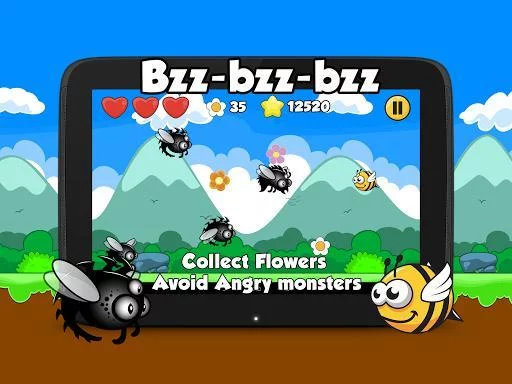 Изображение игры: Bzz-bzz-bzz Bee Racing Arcade