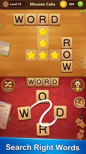 Изображение игры: Word Cafe - A Crossword Puzzle