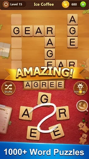 Изображение игры: Word Cafe - A Crossword Puzzle